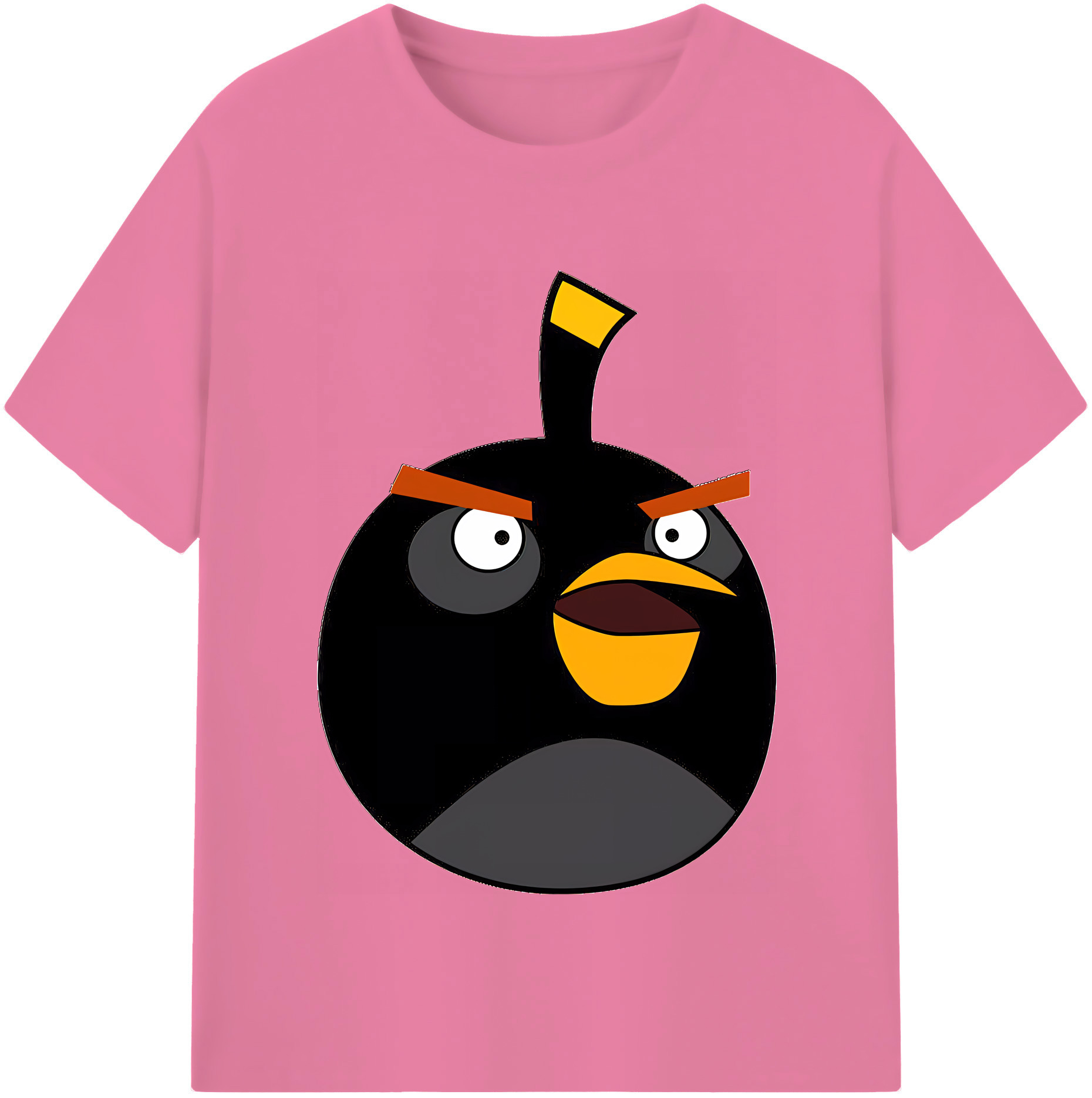 （画像用） Angry Birds アングリーバード 綿100％半袖Tシャツ（フロントプリント）